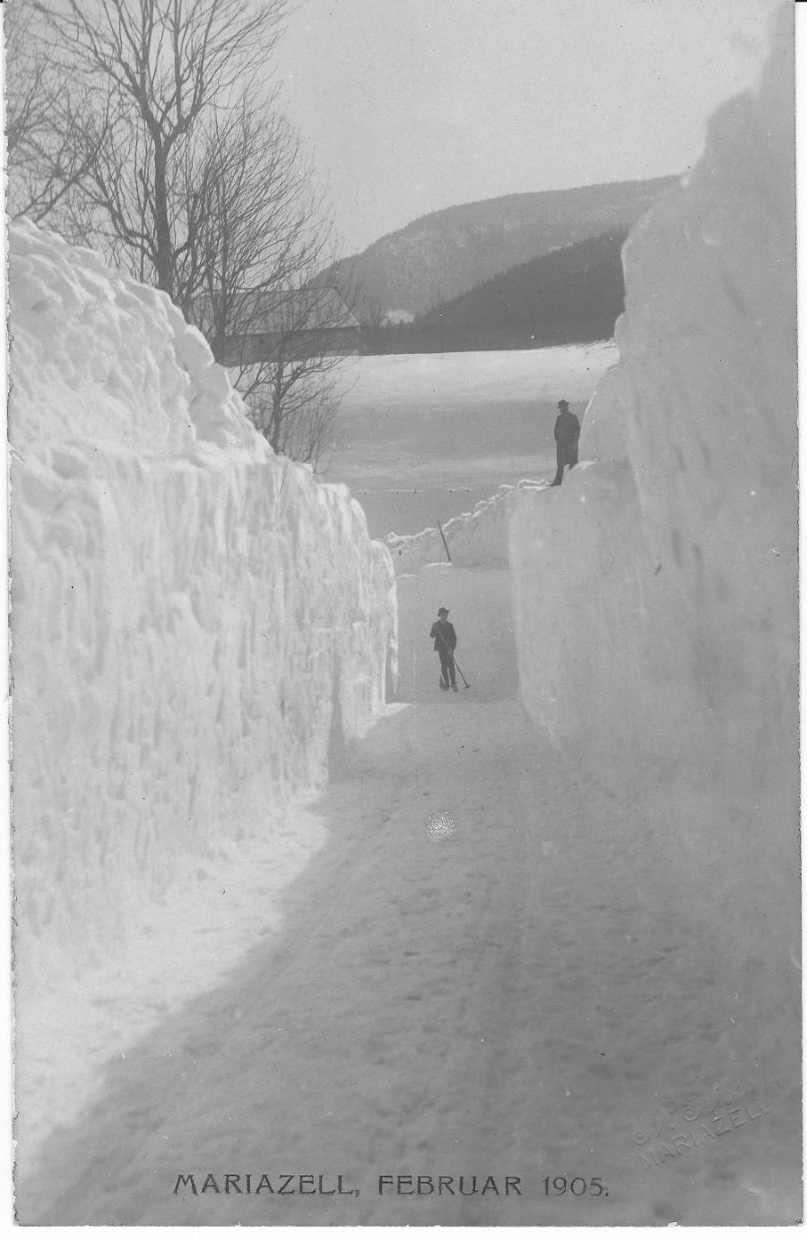Schneekatastrophe im Februar 1905 in Mariazell