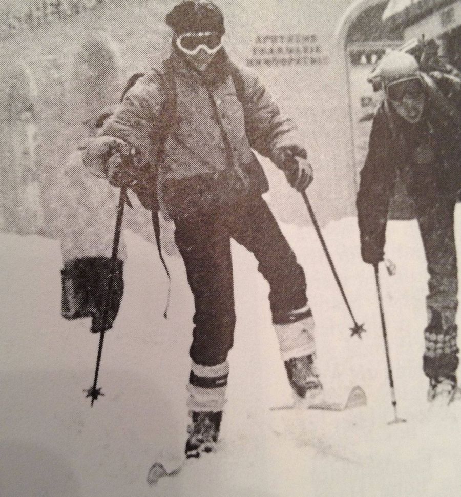 Mit den Alpinschi vom Schlossberg 1986